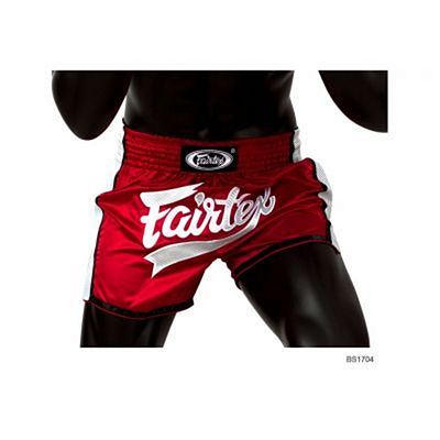 Fairtex FXBS1704 Muay Thai Shorts Rojo-Blanco