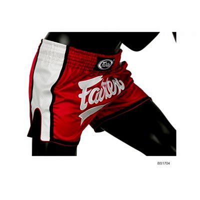 Fairtex FXBS1704 Muay Thai Shorts Vermelho-Branco