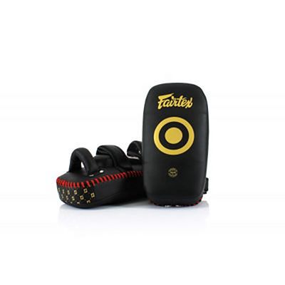 Fairtex Light Weight Thai Kick Pads KPLC5 Noir-Or