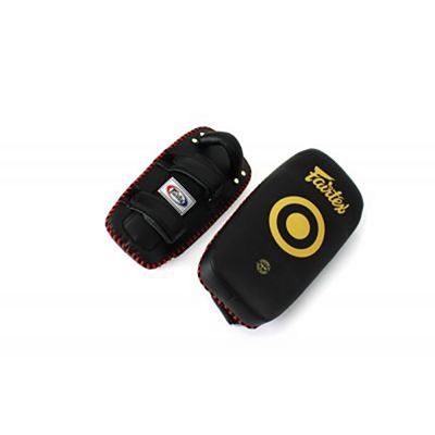 Fairtex Light Weight Thai Kick Pads KPLC5 Black-Gold