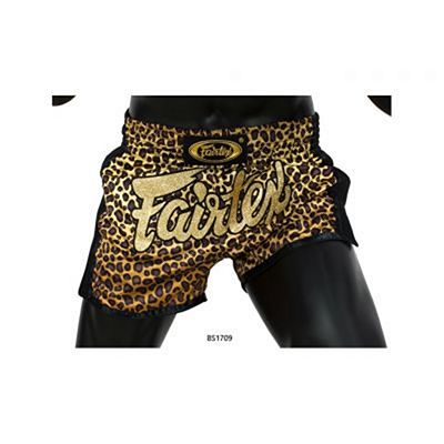 Fairtex Muay Thai Shorts Leopard Amarillo-Oro