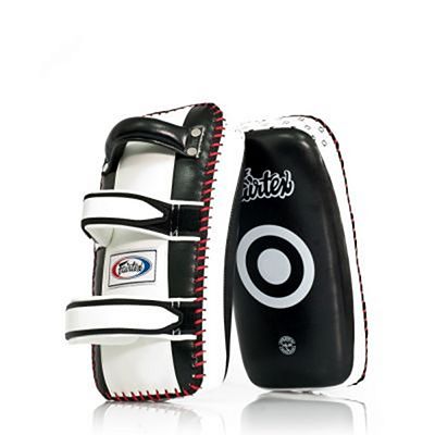 Fairtex Standard Curved Kick Pads KPLC2 Preto-Branco