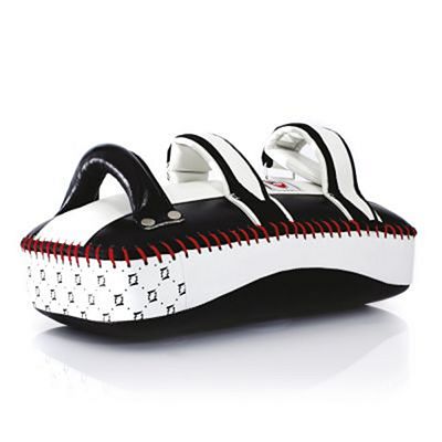 Fairtex Standard Curved Kick Pads KPLC2 Black-White