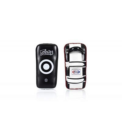 Fairtex Standard Curved Kick Pads KPLC2 Black-White