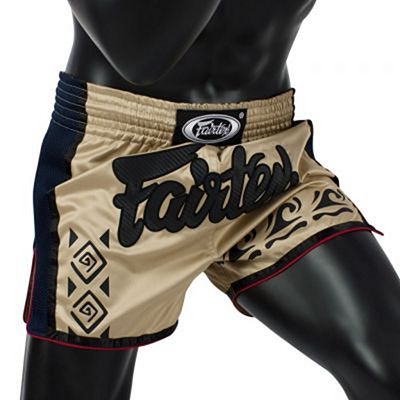 Fairtex Tribal Muay Thai Shorts Beige Braun