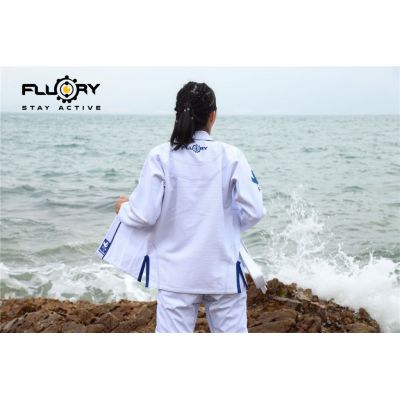 Fluory BJJF24 White Crane BJJ GI Ladies Vit