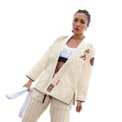 Fluory BJJF25 BJJ GI Cream Bianco