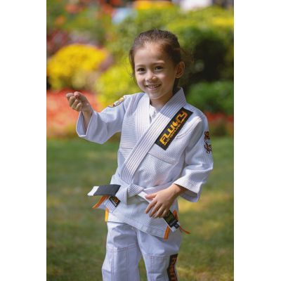 Fluory BJJF33 Tiger BJJ GI Weiß