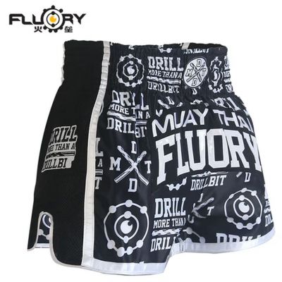 Fluory Muay Thai Short- MTSF68 Preto