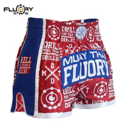 Fluory Muay Thai Short- MTSF68 Rosso