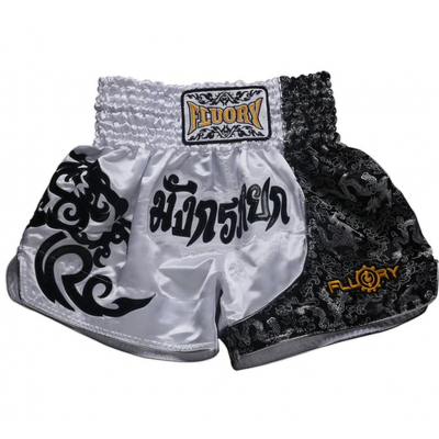 Fluory Muay Thai Short MTSF15 Blanco