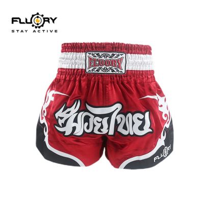 Fluory Muay Thai Short MTSF53 Rojo