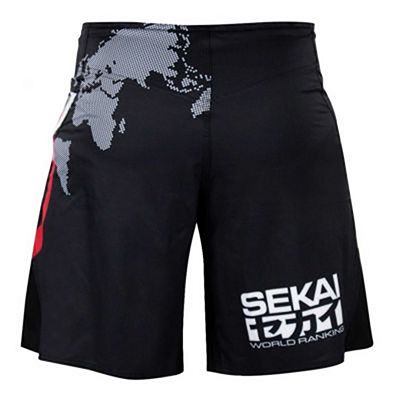 Fuji Sekai 2.0 IBJJF Fight Shorts Svart-Röd