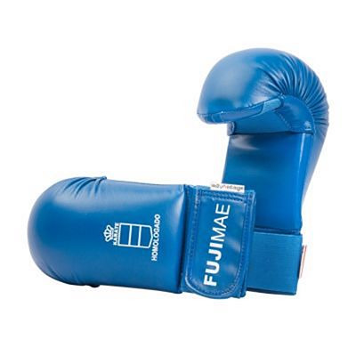 FUJIMAE Advantage Karate Mitts RFEK Blau