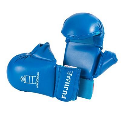 FUJIMAE Advantage Karate Mitts With Thumb RFEK Blå