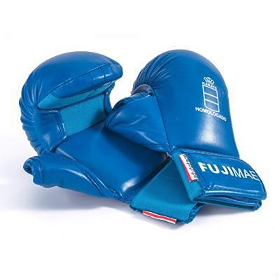 FUJIMAE Advantage Karate Mitts With Thumb RFEK Kék