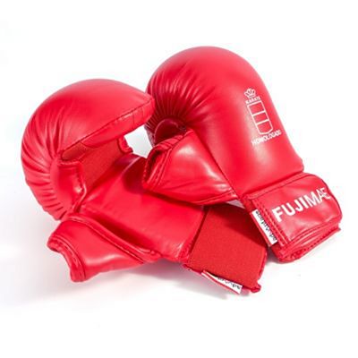 FUJIMAE Advantage Karate Mitts With Thumb RFEK Rosso