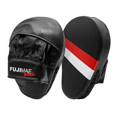 FUJIMAE Basic Focus Mitts Schwarz-Rot