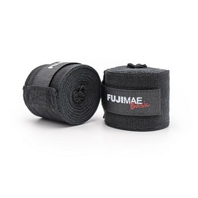 FUJIMAE Basic Hand Wraps 350cm Negro