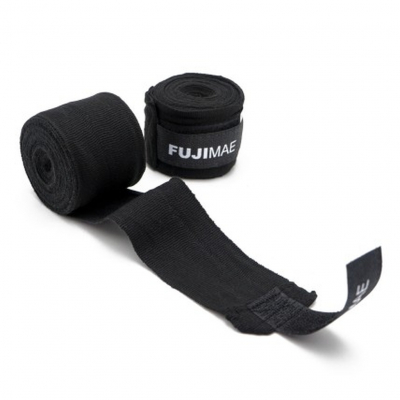 FUJIMAE Basic Hand Wraps 450cm Noir