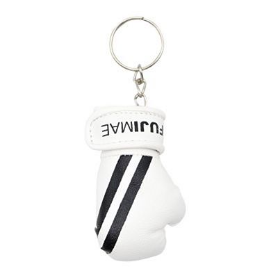 FUJIMAE Boxing Glove Key Ring Fehèr