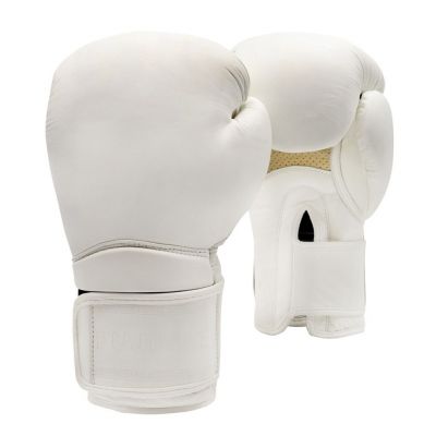 FUJIMAE Boxing Gloves Advantage Leather 2 QS Fehèr