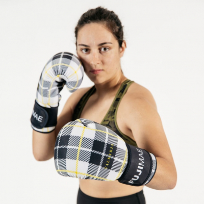 FUJIMAE Boxing Gloves Valkyrja Blanco-Negro
