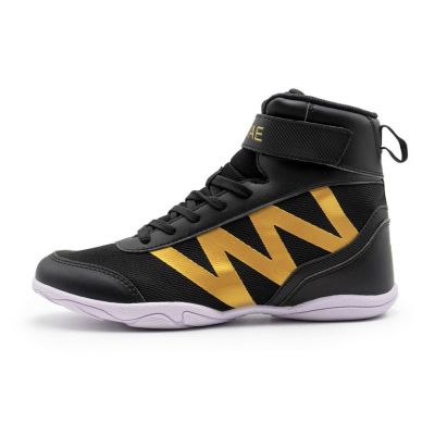 FUJIMAE Boxing Shoes VVV Negro-Oro