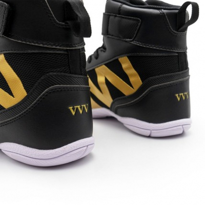 FUJIMAE Botas Boxeo VVV Negro-Oro