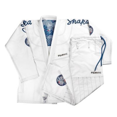 FUJIMAE Brazilian Jiu Jitsu Gi Shaka 22 QS Bianco-Blu