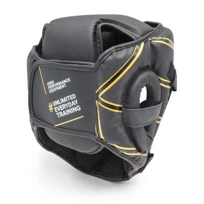 FUJIMAE Casco Mascara Sparring Preto-Dourado