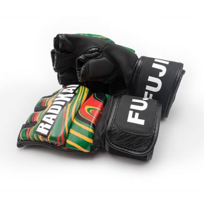 FUJIMAE Guantes MMA Radikal 3.0 Piros-Zöld