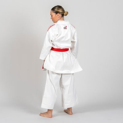 FUJIMAE Jacket Karate Kata Budokan Excellence Weiß-Rot