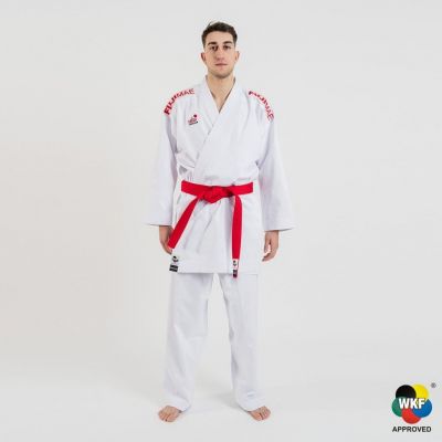 FUJIMAE Jacket Karate Kumite ProWear 2 Weiß-Rot