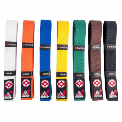 FUJIMAE Karate Kyokushin Belt Fekete