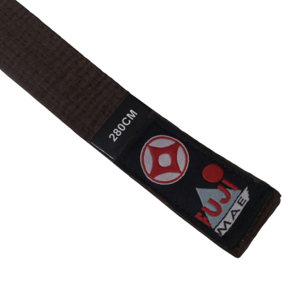 FUJIMAE Karate Kyokushin Belt Barna