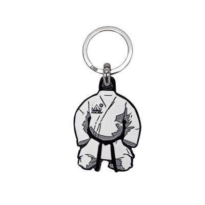 FUJIMAE Kimono Metal Key Ring Weiß