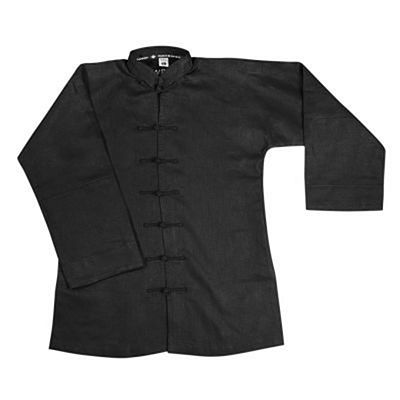 FUJIMAE Linen Kung Fu Jacket Svart