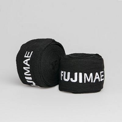 FUJIMAE Pro Series Non-Elastic Hand Wraps 450cm Schwarz