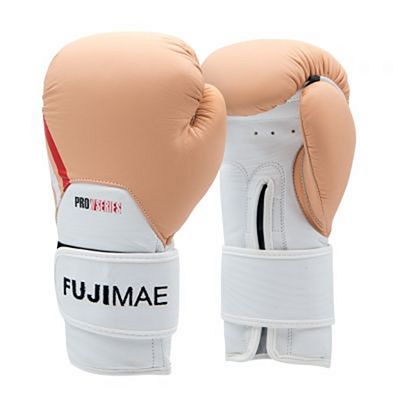 FUJIMAE ProSeries Leather Boxing Gloves 2.0 Peach Barna-Fehèr