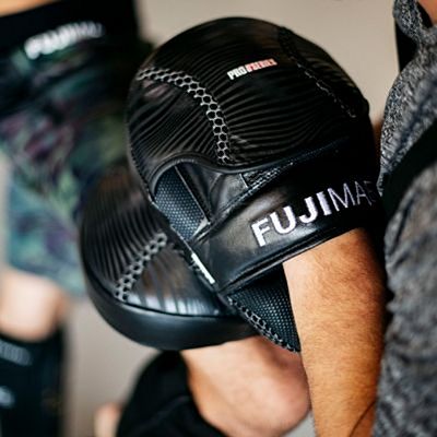 FUJIMAE ProSeries Leather Focus Mitts Fekete