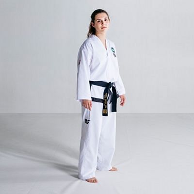 FUJIMAE ProWear Black Belt ITF Approved Dobok Blanc