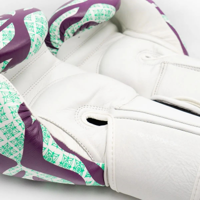 Guantes de Boxeo FUJIMAE SakYant 2 Piel Blanco-Morado