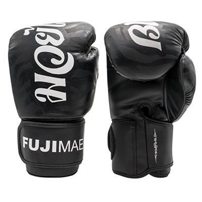 FUJIMAE SakYant Primeskin Boxing Gloves Preto