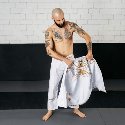 FUJIMAE Shaka 21 QS BJJ Gi White-Gold