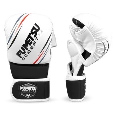 Fumetsu Shield MMA Sparring Gloves Bianco-Nero