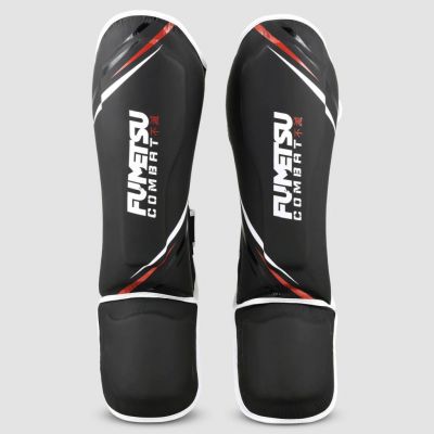 Fumetsu Shield Shin-Instep Guards Black-White