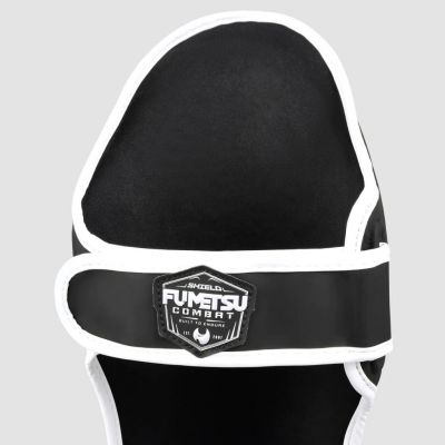 Fumetsu Shield Shin-Instep Guards Negro-Blanco