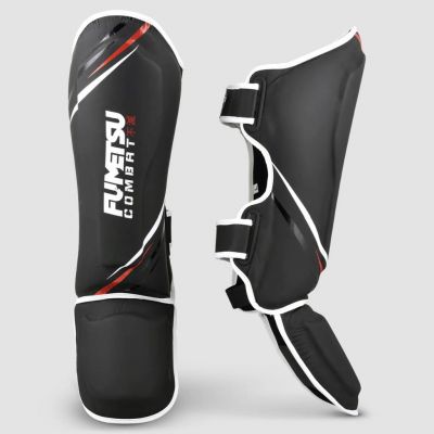Fumetsu Shield Shin-Instep Guards Negro-Blanco