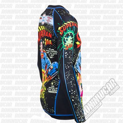 Fusion FG Superman 2001 Comic Cover Rashguard Negro